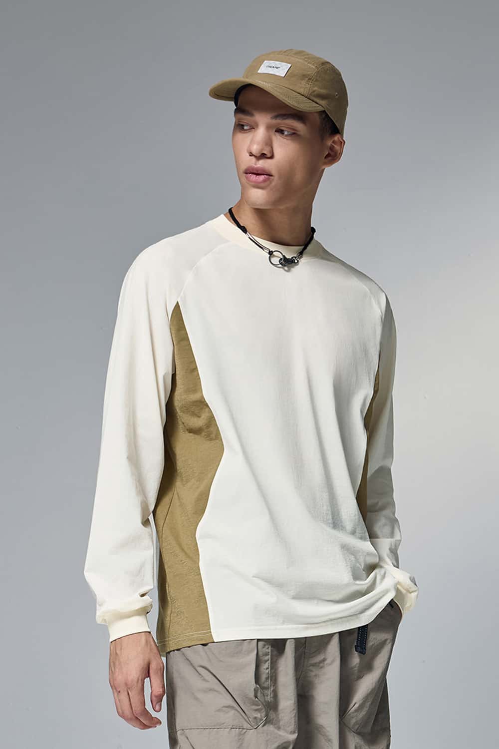 Colorblock Long Sleeve Outdoor Quick-Dry T-Shirt