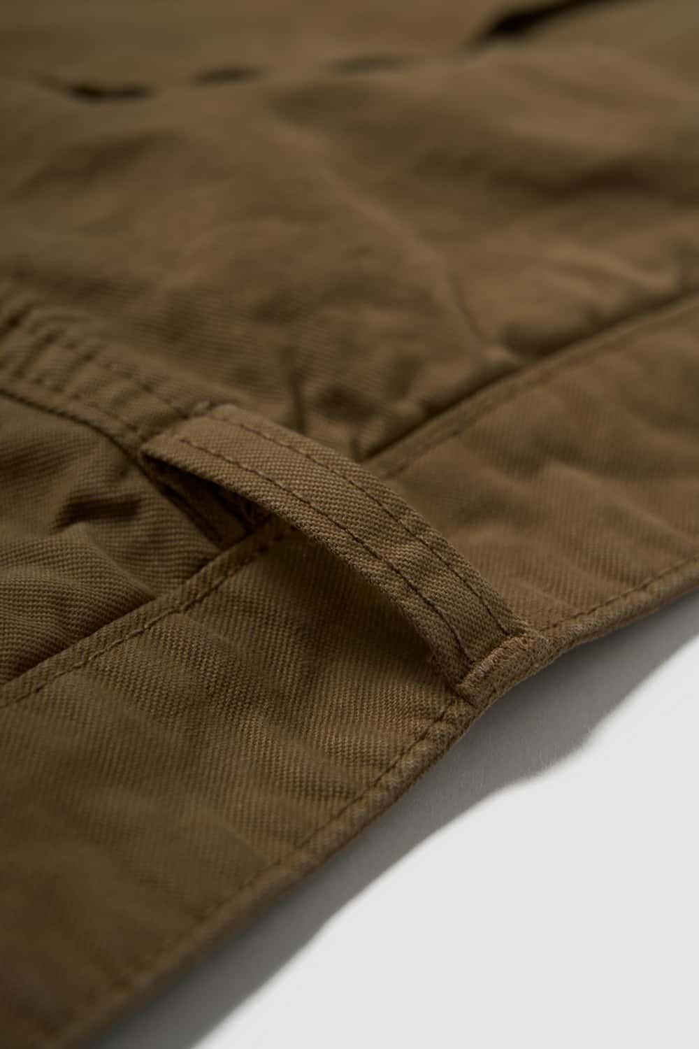 Washed Cotton Carpenter Work Pants with Rivet Detail