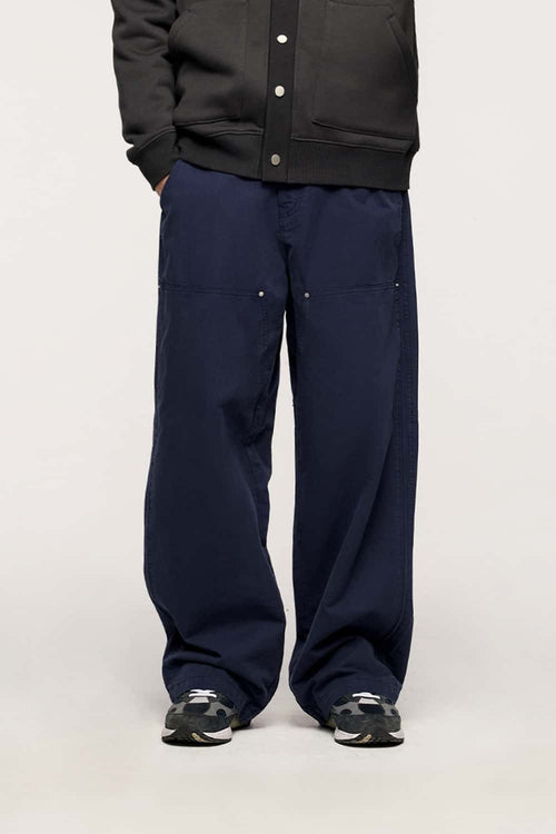 Garment-Dyed Workwear Cargo Pants - Royal Blue