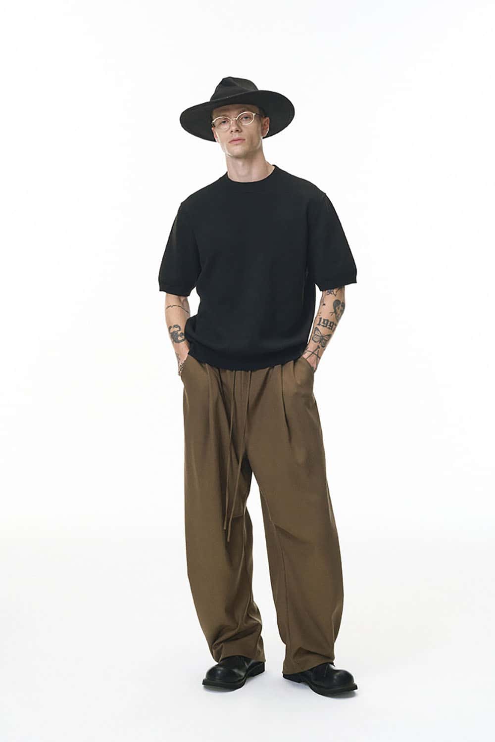 Linen Wide-Leg Pants _ Relaxed Fit Casual Trousers