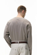 Structured Stretch Long-Sleeve Tee - Heather Gray