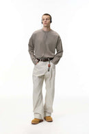 Structured Stretch Long-Sleeve Tee - Heather Gray