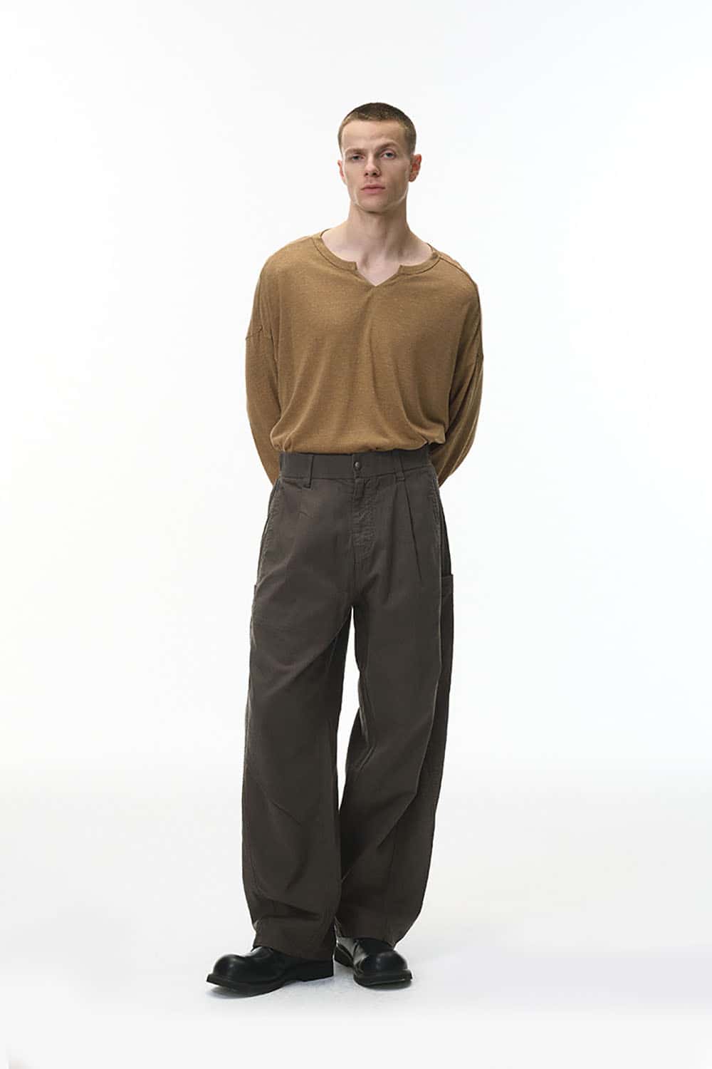 Deconstructed Multi-Pocket Cargo Pants _ Relaxed Fit Casual Utility Trousers