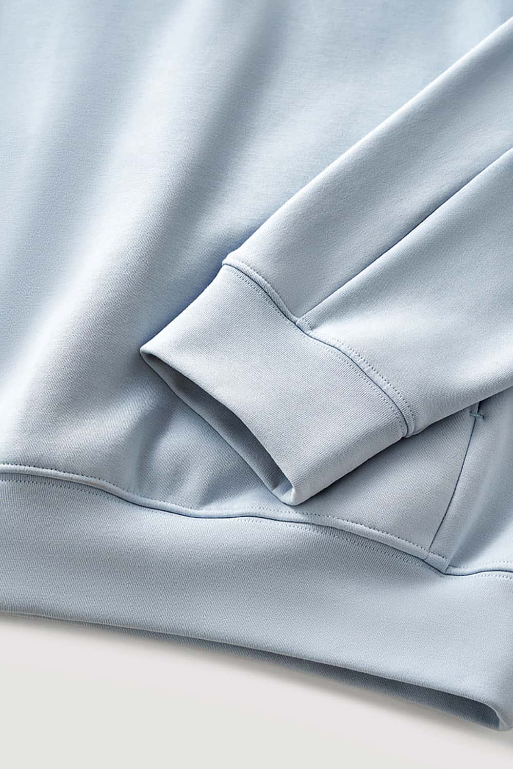 Lycra Pique Stretch Half-Zip Sweatshirt _ Comfortable Warm Lightweight Pullover