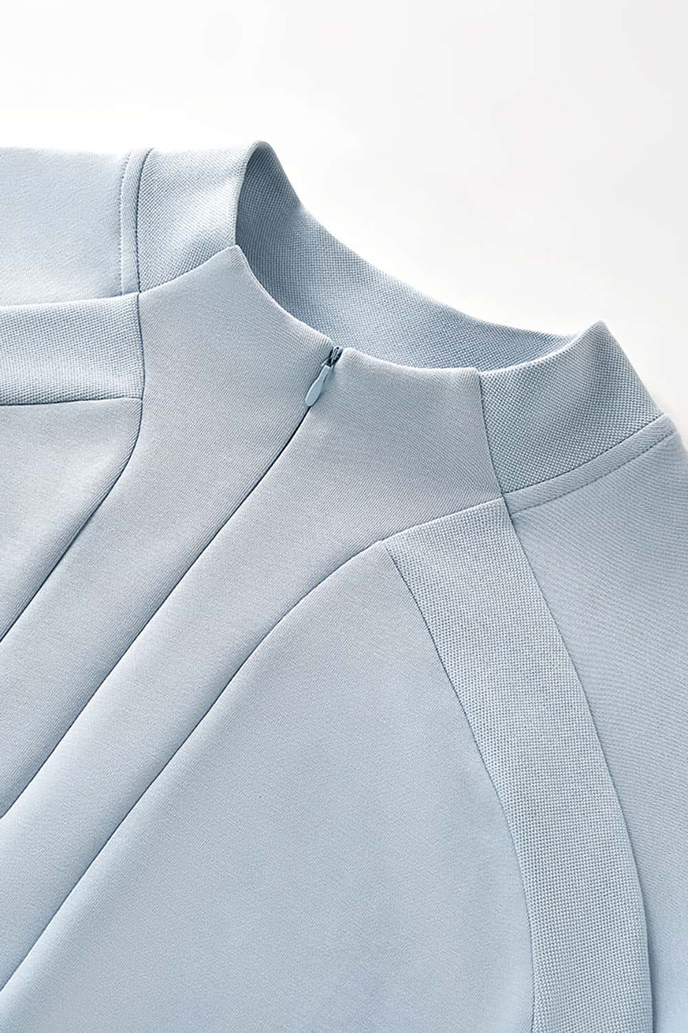 Lycra Pique Stretch Half-Zip Sweatshirt _ Comfortable Warm Lightweight Pullover