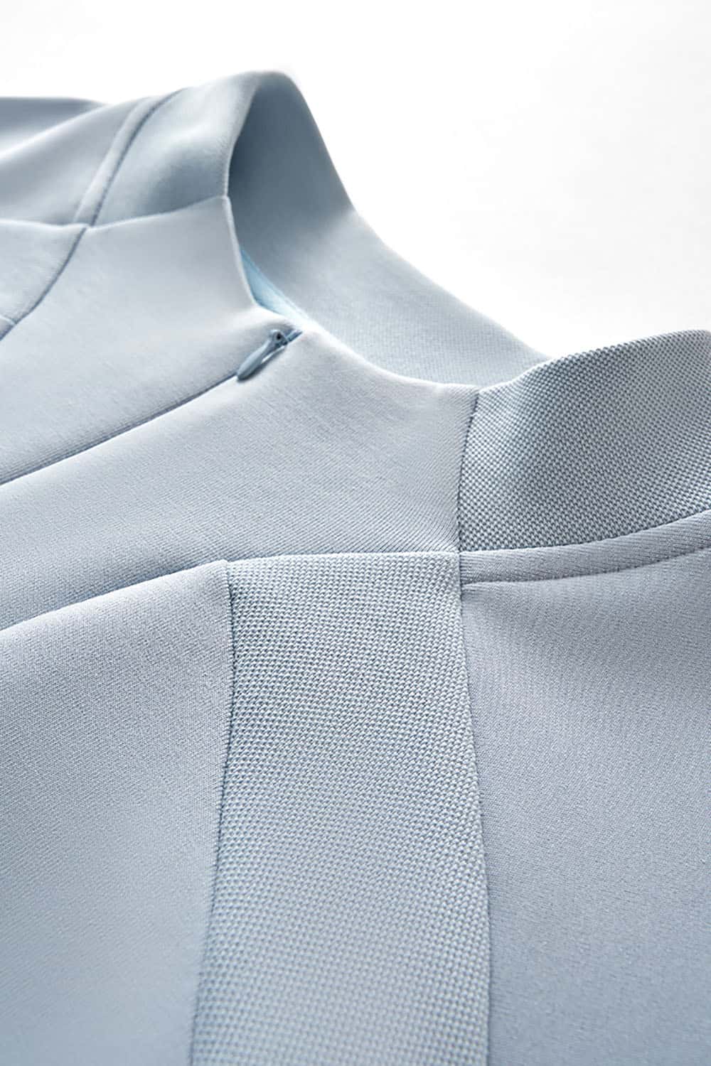 Lycra Pique Stretch Half-Zip Sweatshirt _ Comfortable Warm Lightweight Pullover