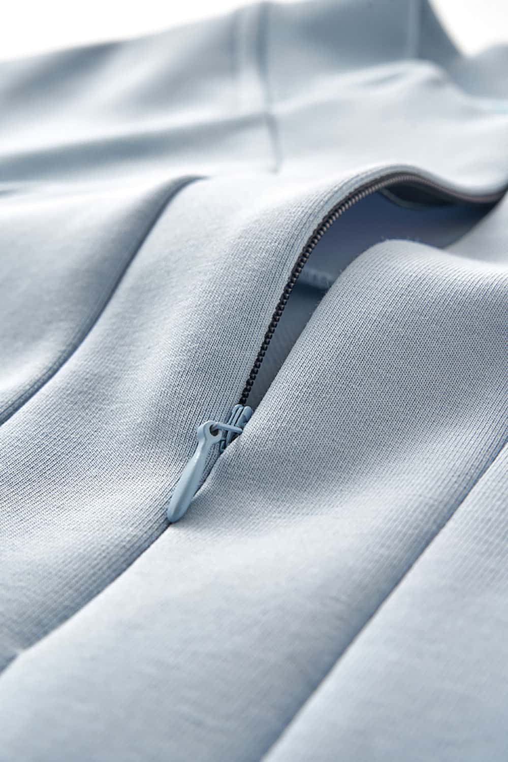 Lycra Pique Stretch Half-Zip Sweatshirt _ Comfortable Warm Lightweight Pullover