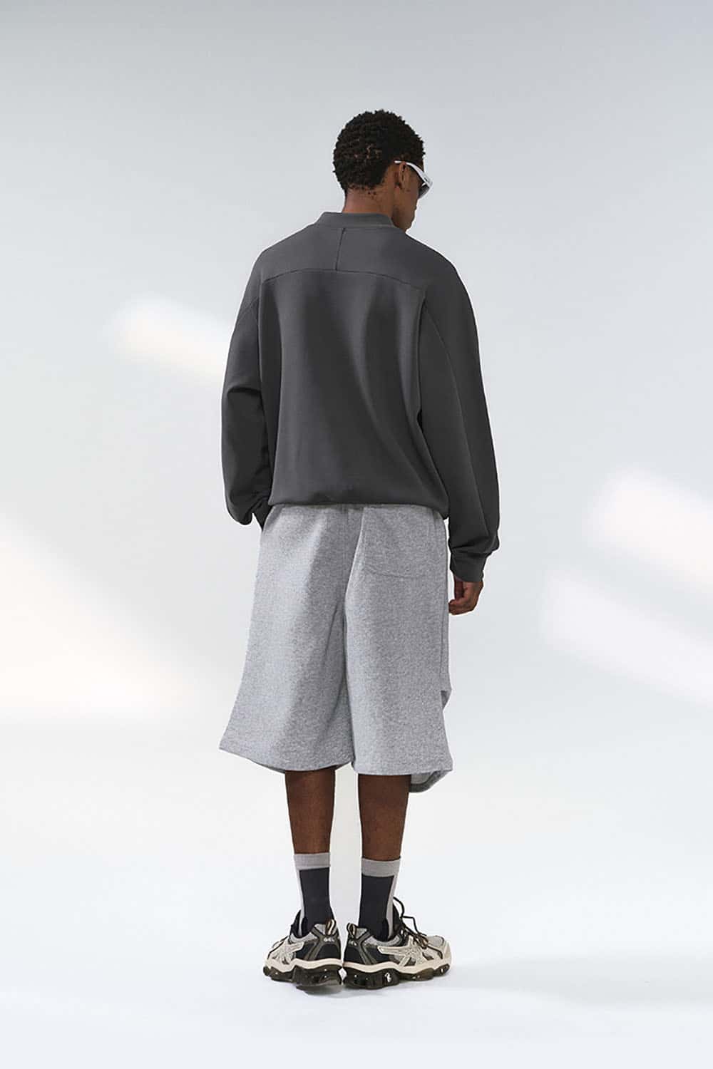 Lycra Pique Stretch Half-Zip Sweatshirt _ Comfortable Warm Lightweight Pullover