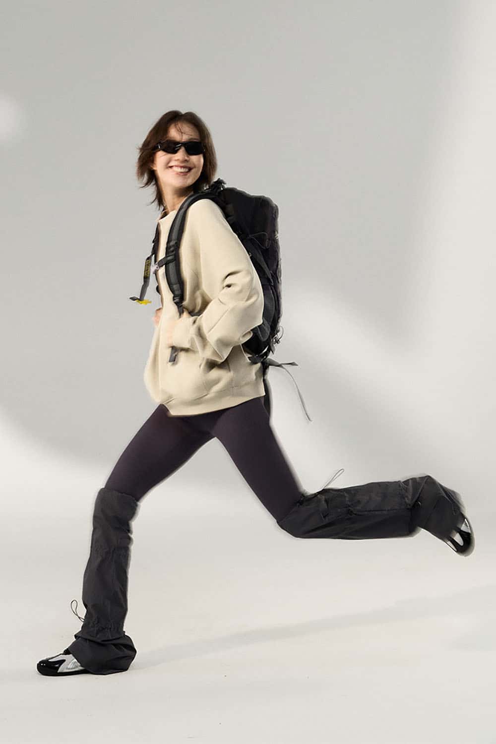 Lycra Pique Stretch Half-Zip Sweatshirt _ Comfortable Warm Lightweight Pullover