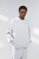 Performance Half-Zip Active Sweatshirt - Light Gray