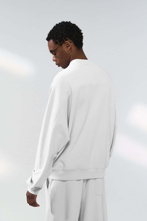 Performance Half-Zip Active Sweatshirt - Light Gray
