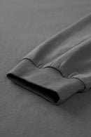 Solid Mock-Neck Long Sleeve Tee - Gray