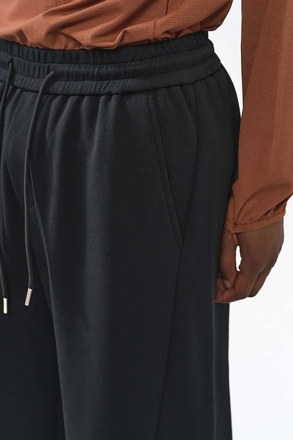 Lycra Jelly Straight-Leg Pants _ Relaxed Fit Solid Color Casual Trousers