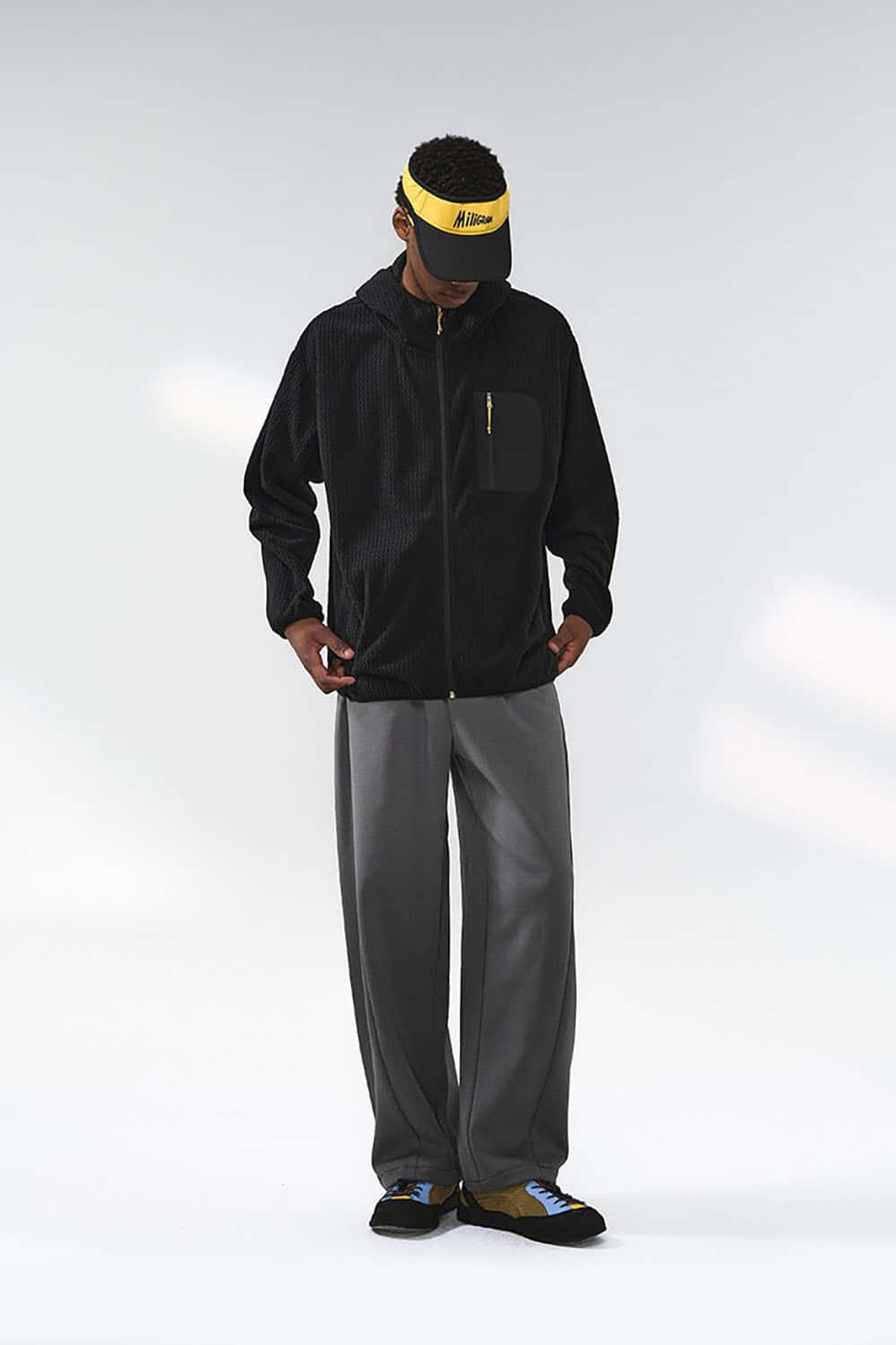 Lycra Jelly Straight-Leg Pants _ Relaxed Fit Solid Color Casual Trousers