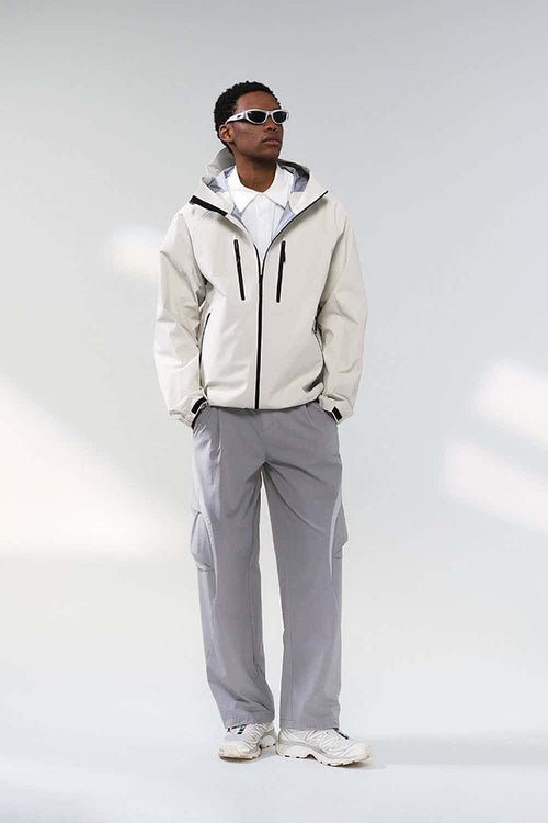 Durable Water-Repellent Storm Jacket - Off White