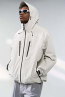 Durable Water-Repellent Storm Jacket - Off White