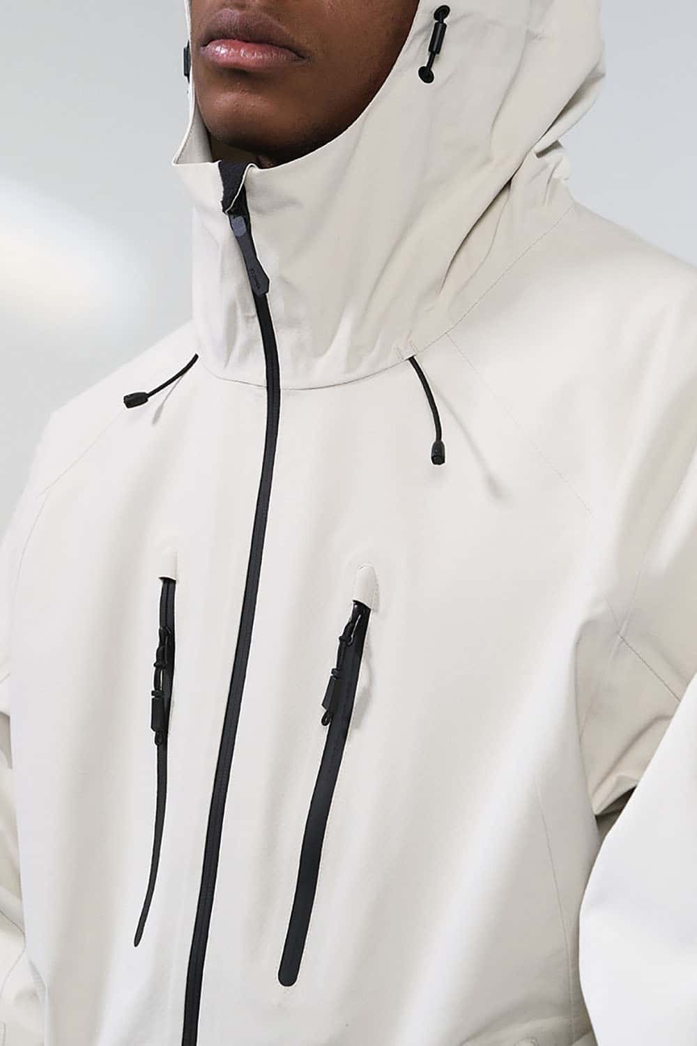 Outdoor Water-Repellent Utility Jacket _ Multi-Pocket Hooded Shell for All-Weather Protection