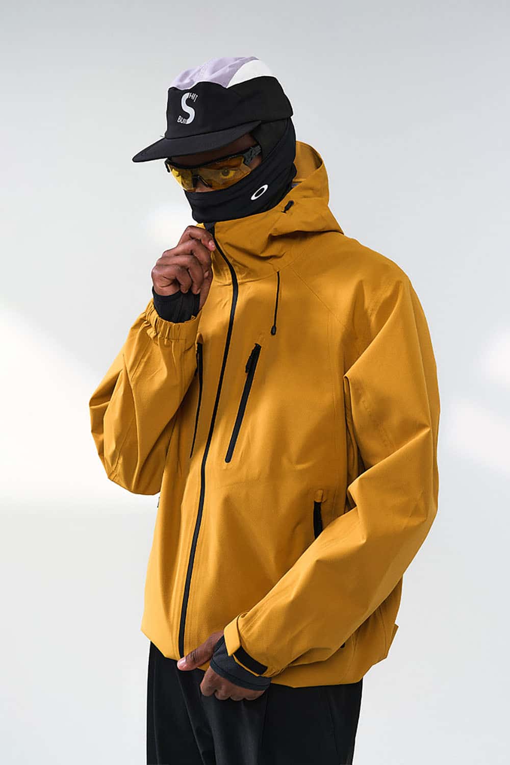 Outdoor Water-Repellent Utility Jacket _ Multi-Pocket Hooded Shell for All-Weather Protection