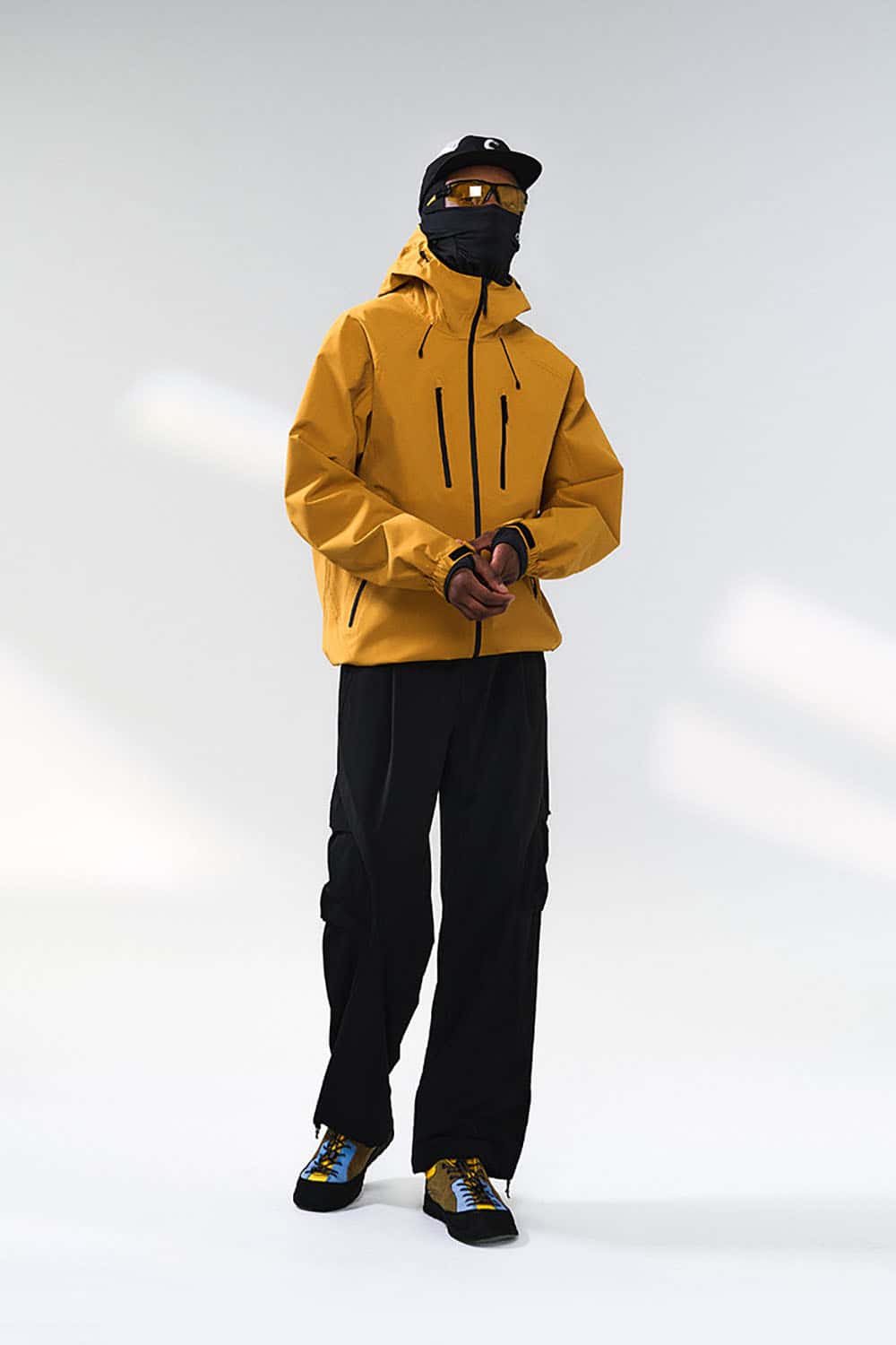 Outdoor Water-Repellent Utility Jacket _ Multi-Pocket Hooded Shell for All-Weather Protection