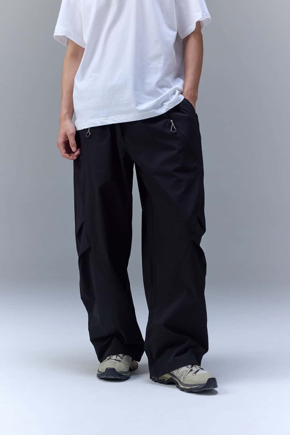 Water-Repellent 4-Way Stretch Cargo Pants _ Outdoor Sport Utility Trousers