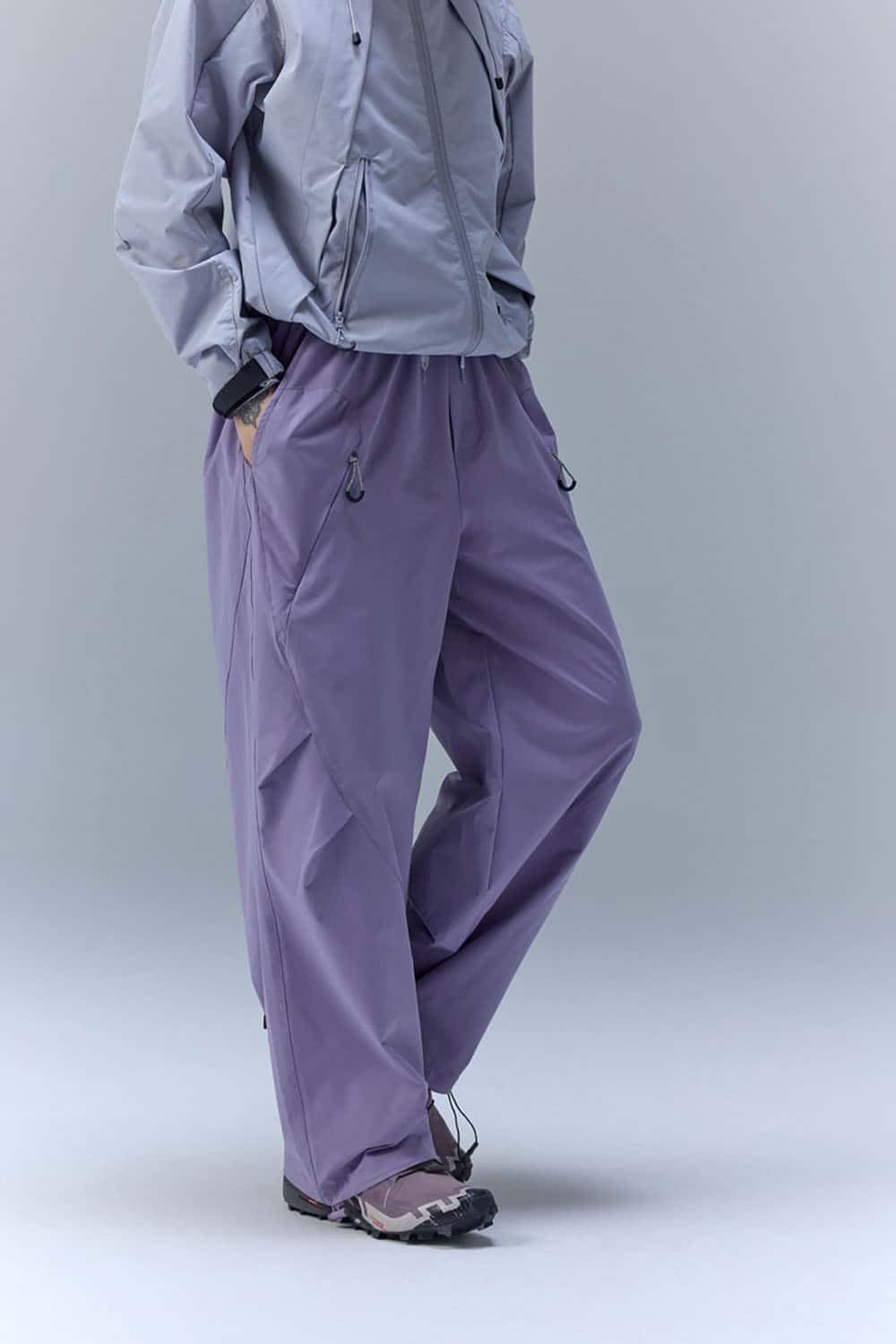 Water-Repellent 4-Way Stretch Cargo Pants _ Outdoor Sport Utility Trousers