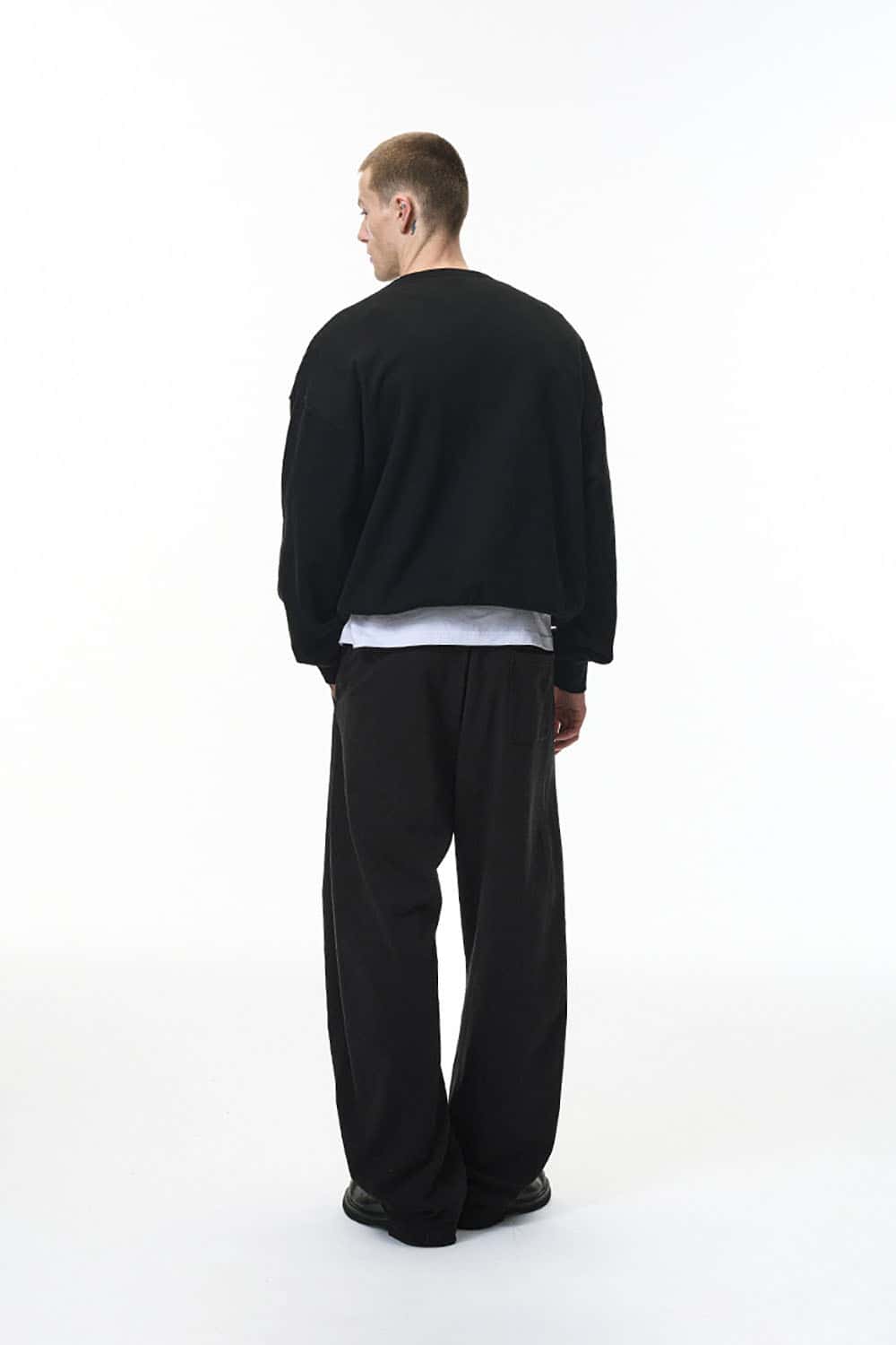 380G Dragon Scale Curved Seam Sweatpants _ Wide-Leg Athletic Lounge Pants