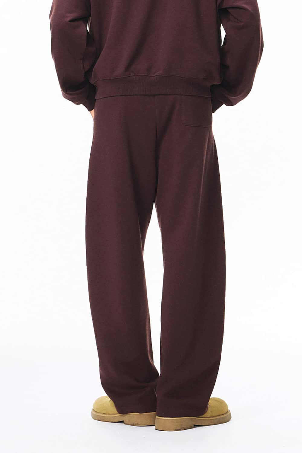 380G Dragon Scale Curved Seam Sweatpants _ Wide-Leg Athletic Lounge Pants