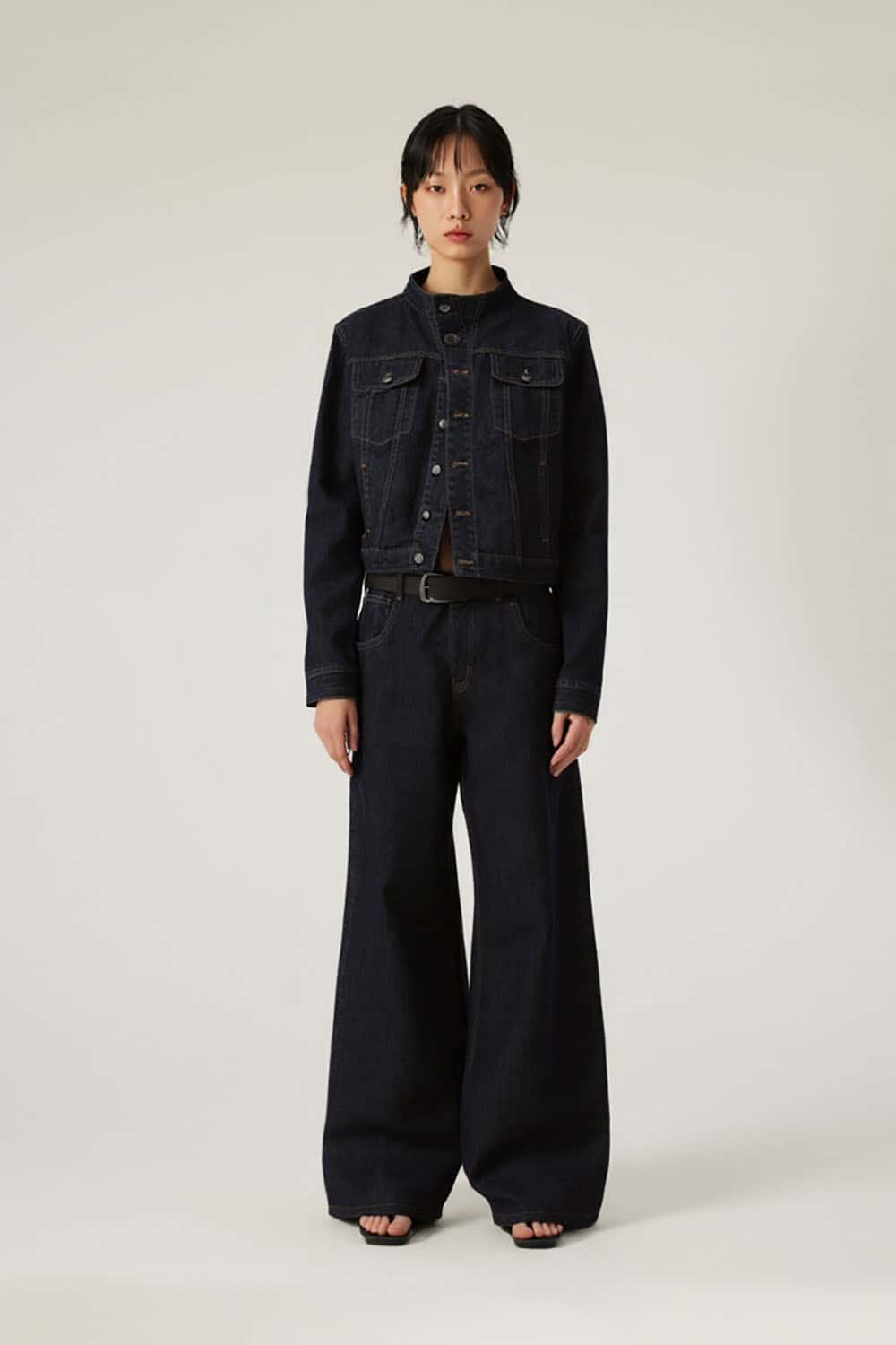 Vintage Wide-Leg Jeans _ Classic Relaxed Fit Denim Trousers