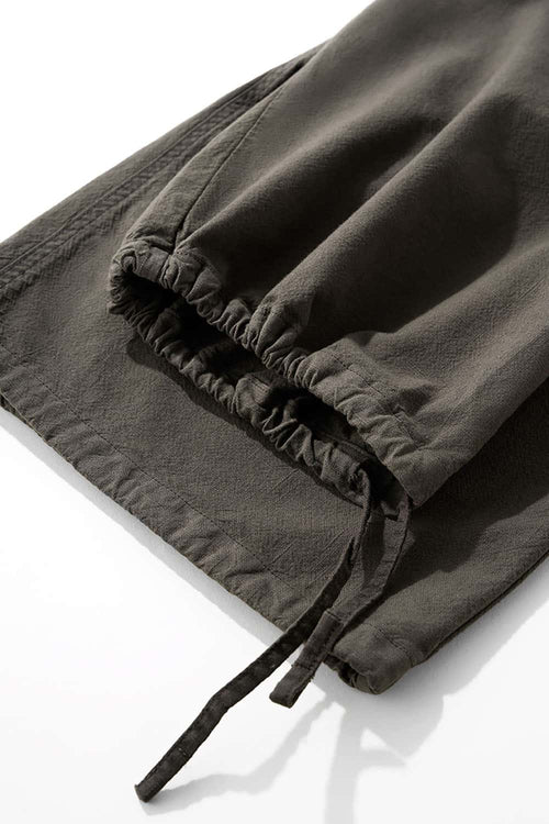 Adjustable Pleated Cargo Pants - Dark Gray