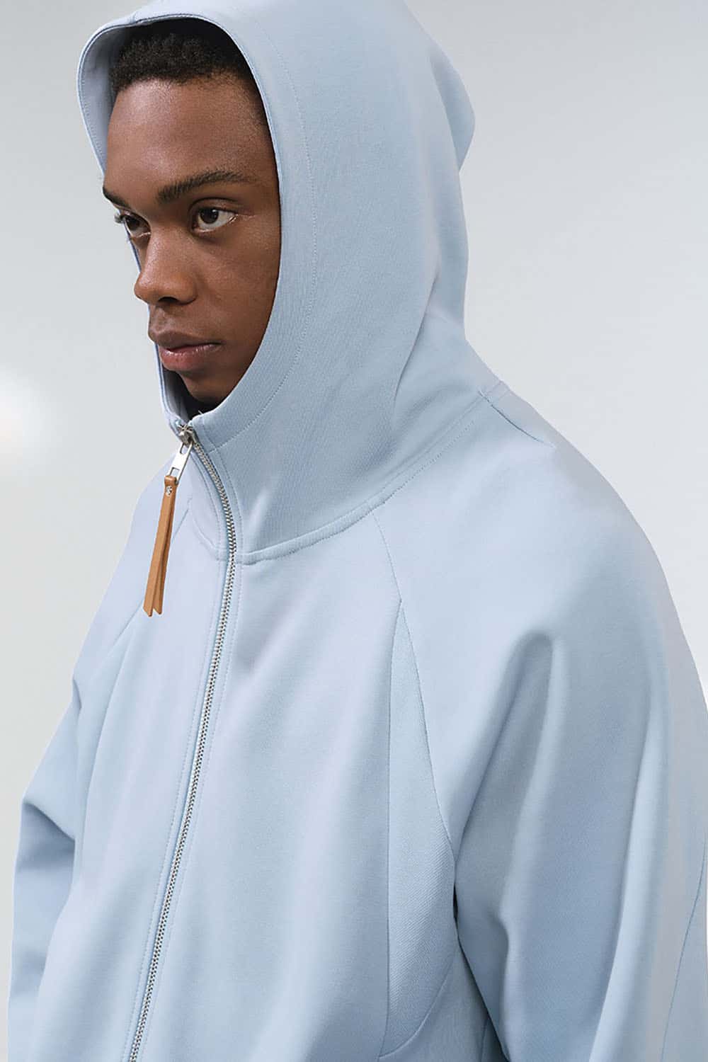 Lycra Jelly Zip-Up Hooded Jacket _ Lightweight Sporty Warmth Hoodie