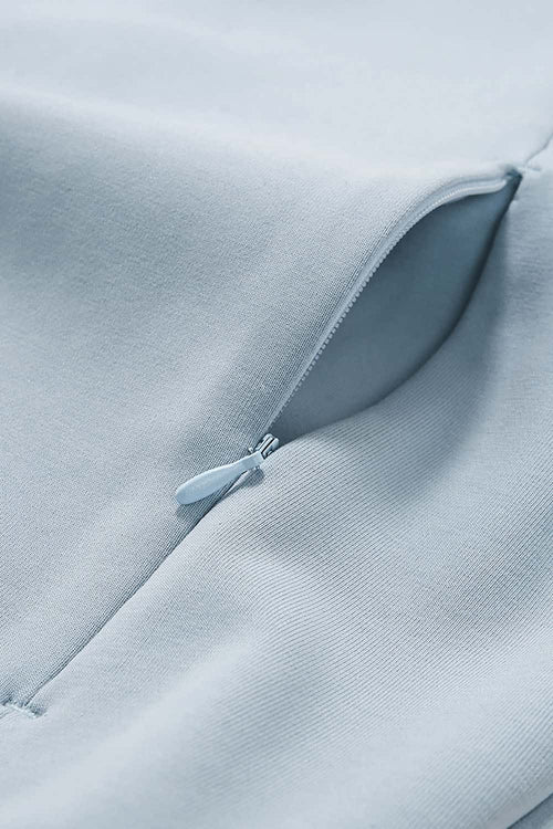 Performance Zip-Up Active Hoodie - Baby Blue