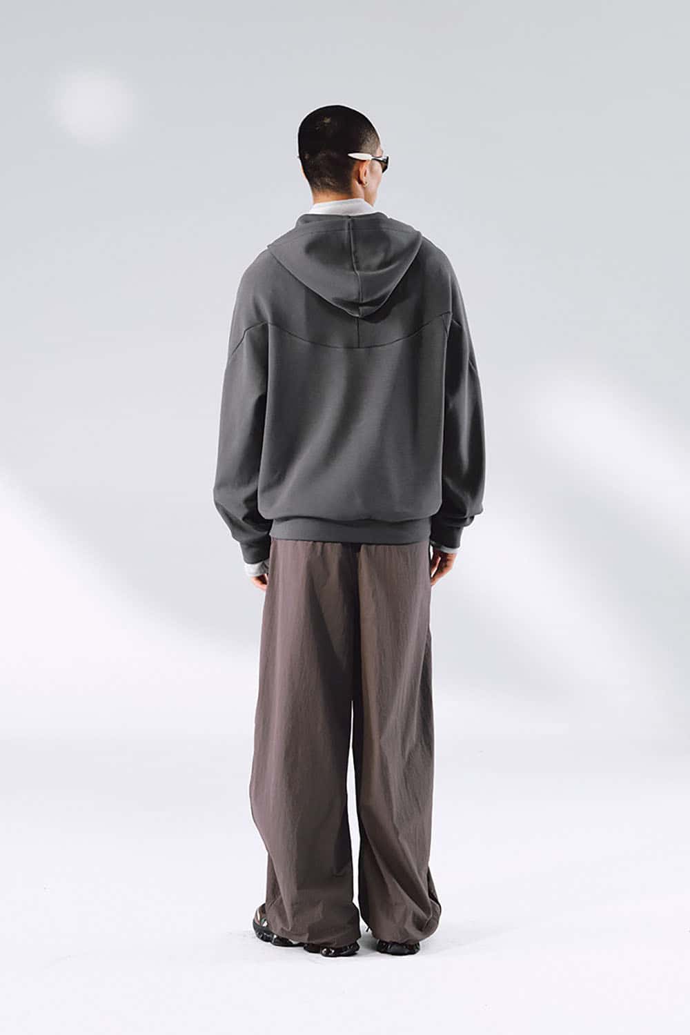 Lycra Jelly Zip-Up Hooded Jacket _ Lightweight Sporty Warmth Hoodie