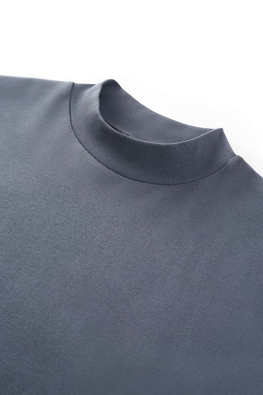 Skin-Feel Double-Faced Mock Neck Sweatshirt _ Antibacterial Outdoor Commuter Base Layer