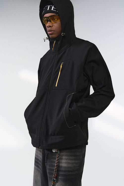 Fully Taped Windproof Softshell Jacket - Black
