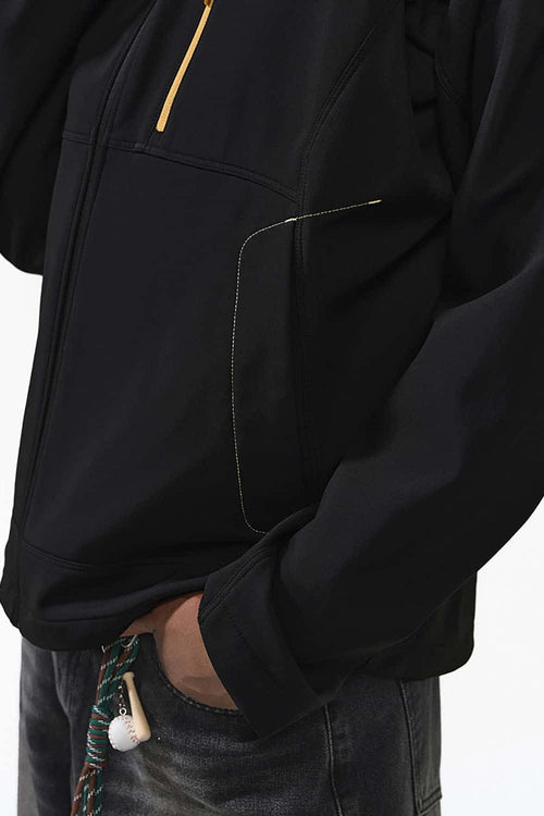 Fully Taped Windproof Softshell Jacket - Black