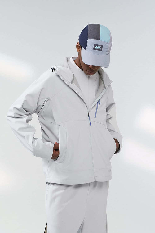 Fully Taped Windproof Softshell Jacket - Light Gray