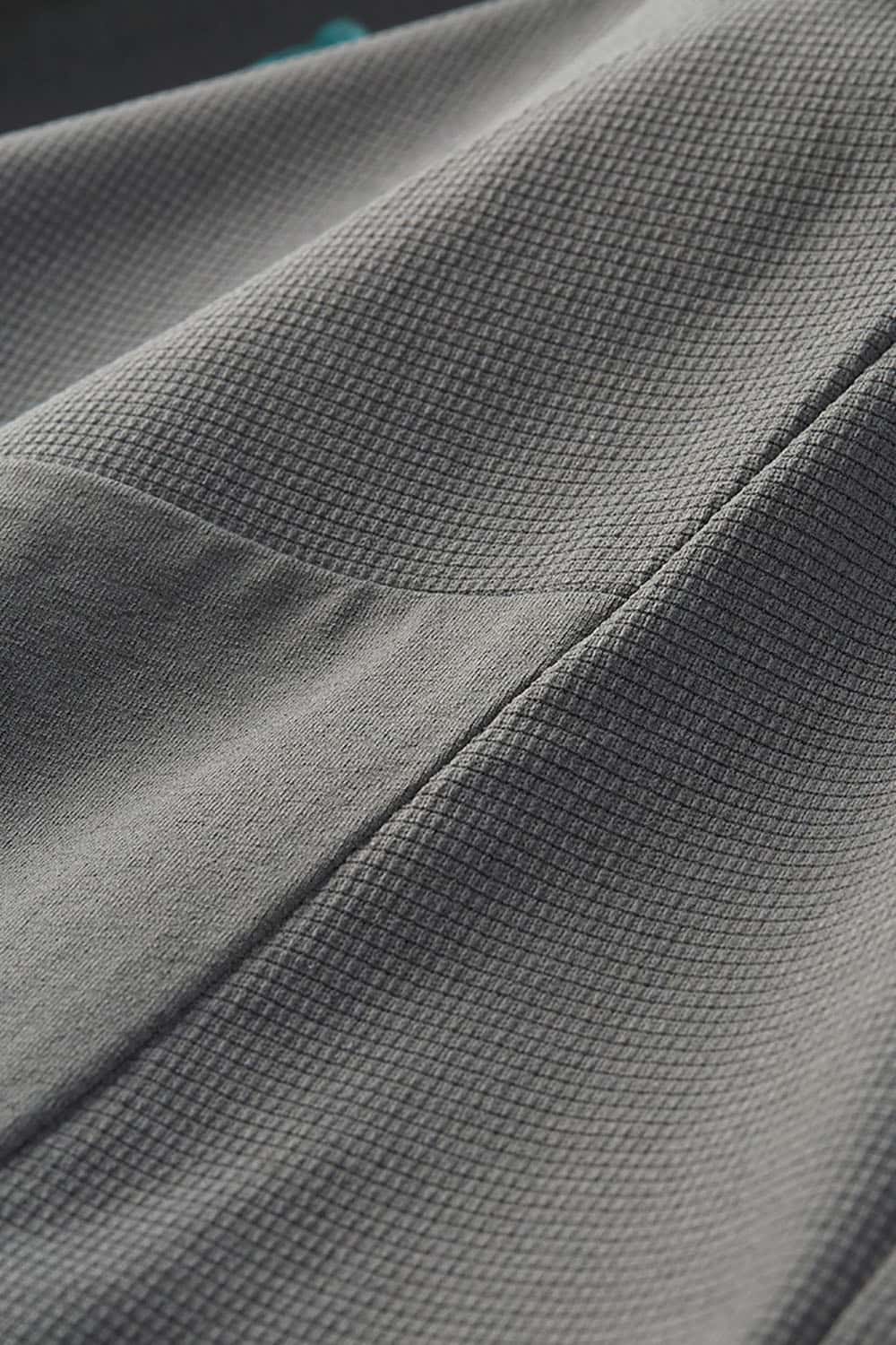 Zipper Pocket Long Sleeve Performance Tee _ Outdoor Quick-Dry Contrast Crewneck Base Layer