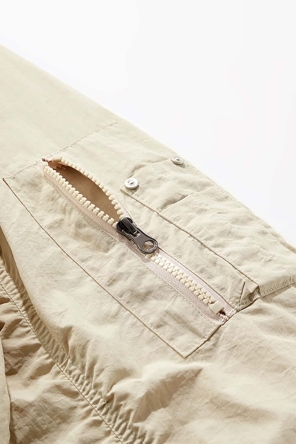 Short Bomber Jacket with Stand Collar _ Plaid Contrast Baseball Style Outerwear