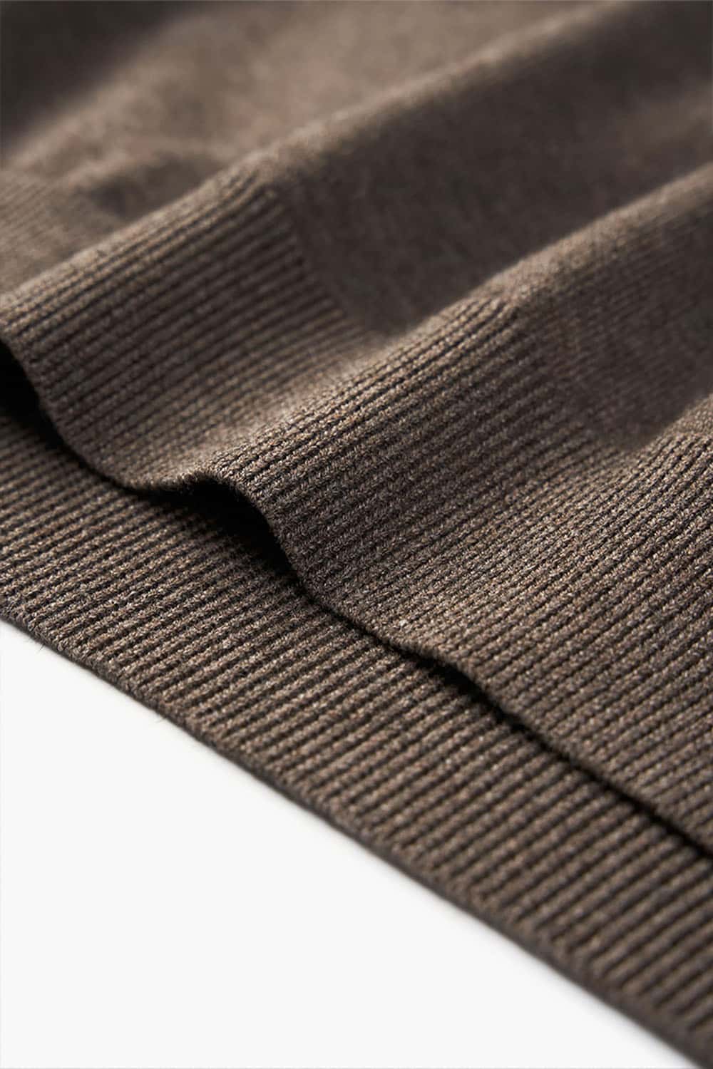 Loose Knit Crewneck Sweater Tee _ Short Sleeve Warm Wool-Blend Pullover