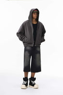 Reversible Camo Zip-Up Jacket - Dark Gray