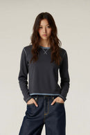 Quick-Dry Color-Block Active Long Sleeve - Blue