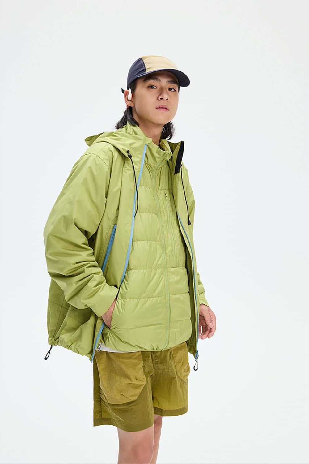3-in-1 Fully-Taped Outdoor Jacket _ Detachable Down Liner Waterproof Windbreaker
