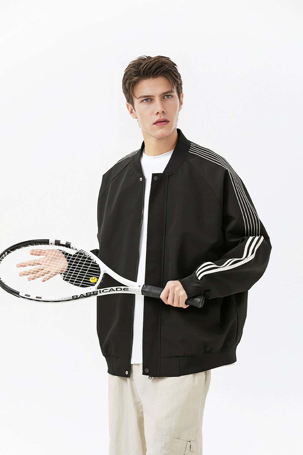 Flight Utility Bomber Jacket _ Functional Baseball Varsity Outerwear