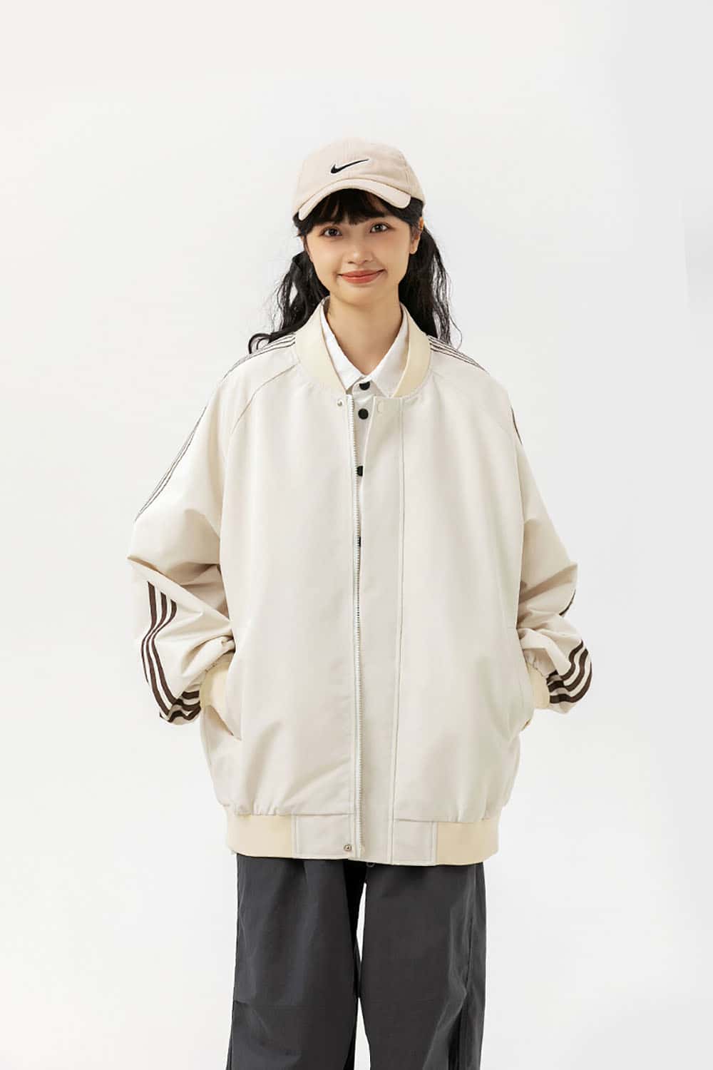 Flight Utility Bomber Jacket _ Functional Baseball Varsity Outerwear