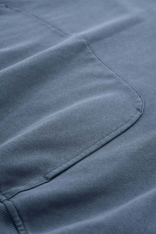 Vintage Washed Heavyweight Fleece Hoodie - Baby Blue