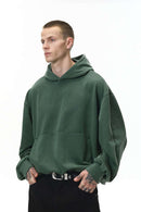 Vintage Washed Heavyweight Fleece Hoodie - Fruit Green