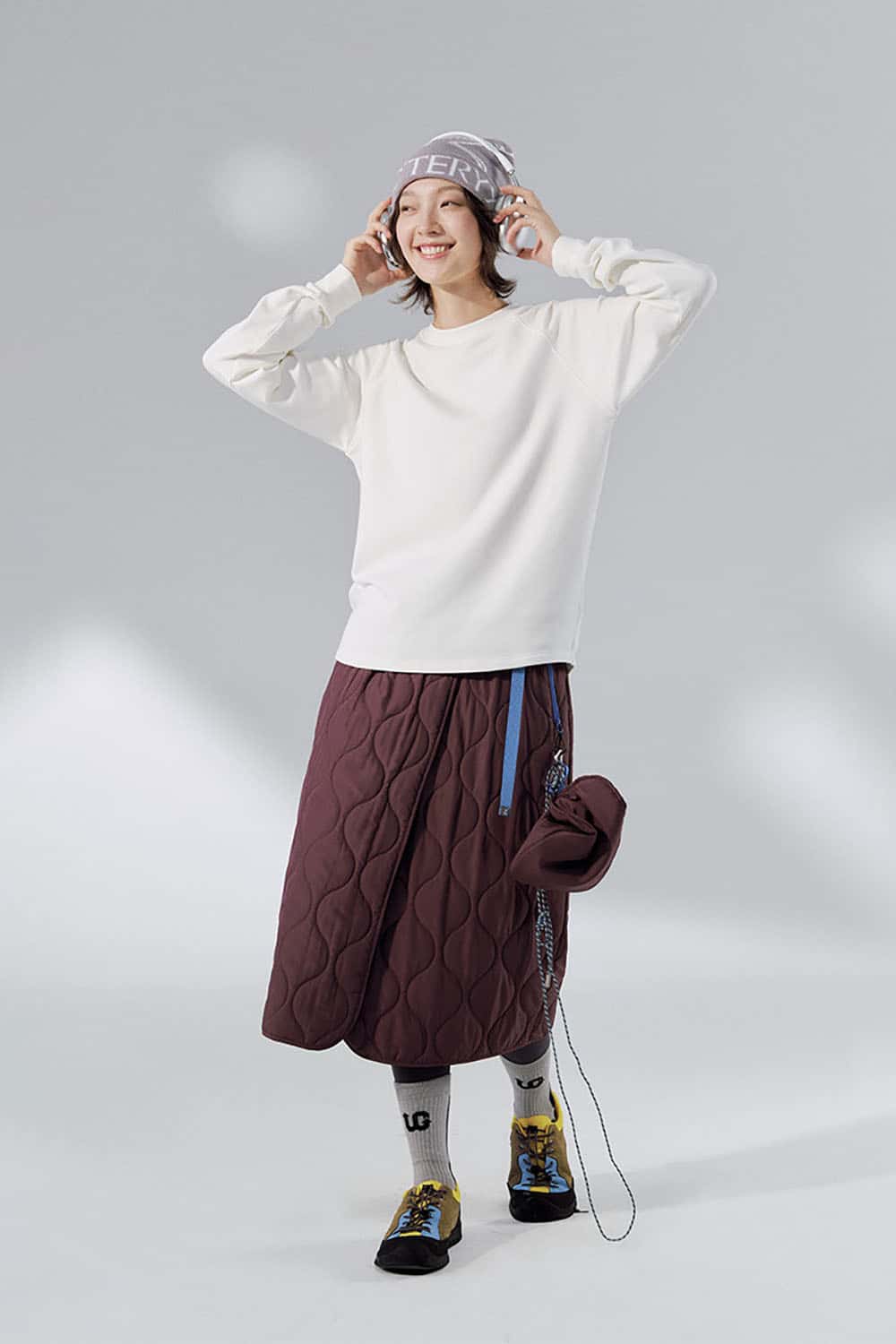 Warm Raglan Sleeve Long-Sleeve T-Shirt _ Solid Color Loose Fit Crewneck Baselayer