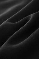 Scuba-Knit Airbrush Raw-Edge Hoodie - Active Black