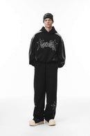 Air-Layer Graphic Sweatpants - Active Black