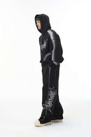 Air-Layer Graphic Sweatpants - Active Black
